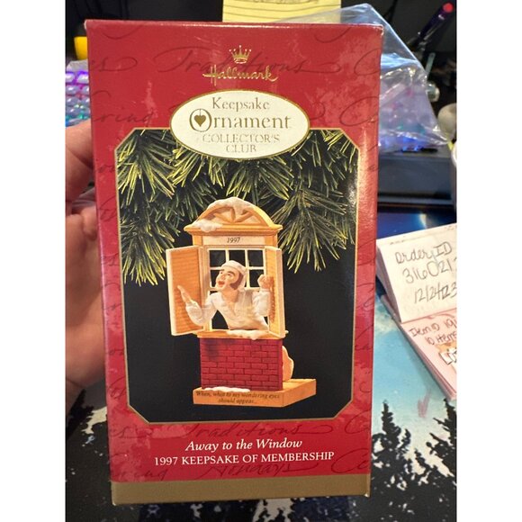 Vtg Hallmark Keepsake1997 Away to the Window The Night Before Christmas Ornament - Picture 10 of 12